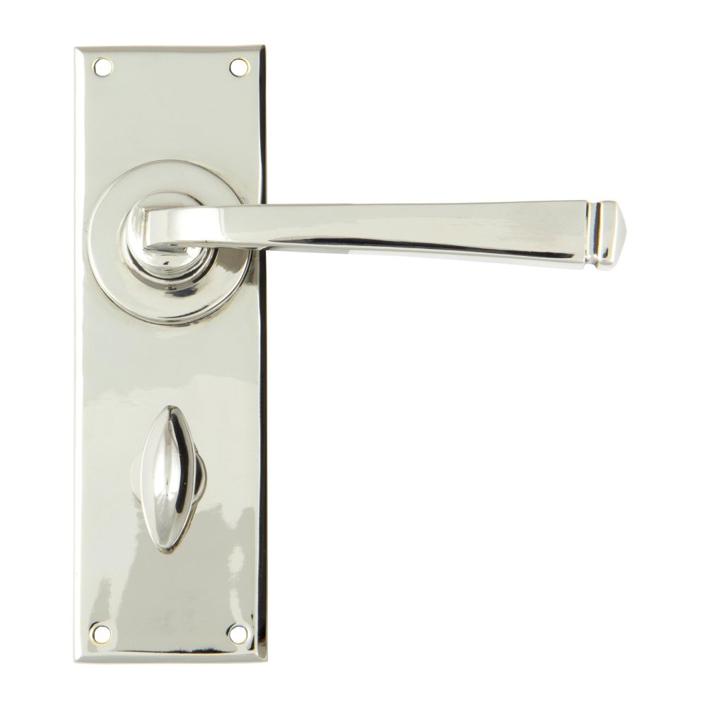 From The Anvil - Polished Nickel Avon Lever Bathroom Set | Sku. 90368 | Trade Door Handles.