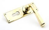 From The Anvil - Aged Brass Avon Lever Euro Lock Set | Sku. 90370 | Trade Door Handles.