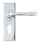 From The Anvil - Polished Chrome Avon Lever Euro Lock Set | Sku. 90371 | Trade Door Handles.