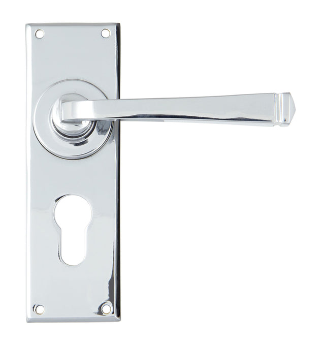From The Anvil - Polished Chrome Avon Lever Euro Lock Set | Sku. 90371 | Trade Door Handles.