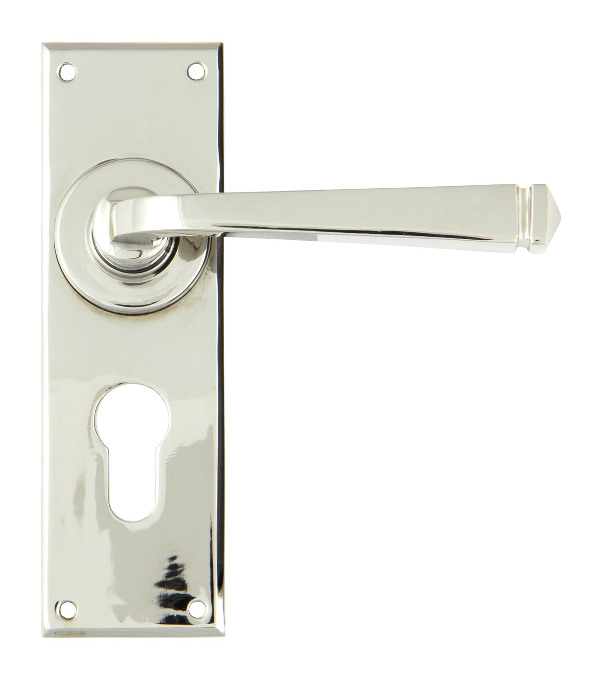 From The Anvil - Polished Nickel Avon Lever Euro Lock Set | Sku. 90372 | Trade Door Handles.