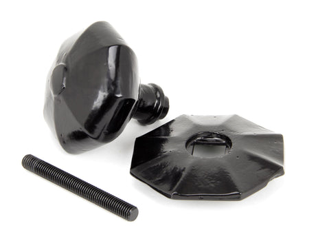 From The Anvil - Black Octagonal Centre Door Knob - Internal | Sku. 90382 | Trade Door Handles.