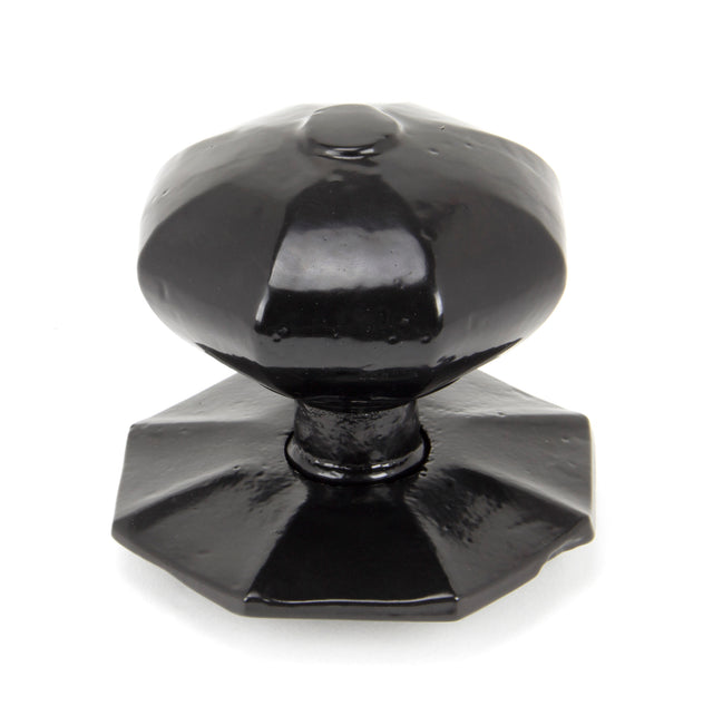 From The Anvil - Black Octagonal Centre Door Knob - Internal | Sku. 90382 | Trade Door Handles.