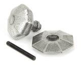 From The Anvil - Pewter Octagonal Centre Door Knob - Internal | Sku. 90383 | Trade Door Handles.