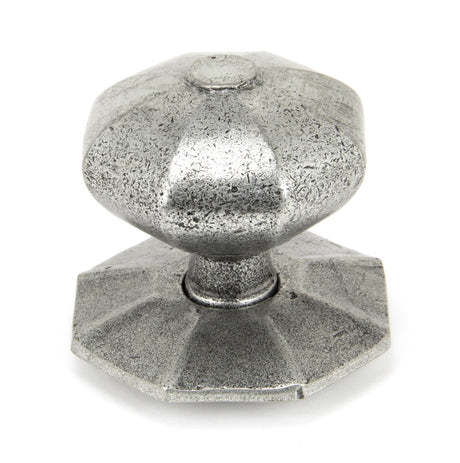 From The Anvil - Pewter Octagonal Centre Door Knob - Internal | Sku. 90383 | Trade Door Handles.