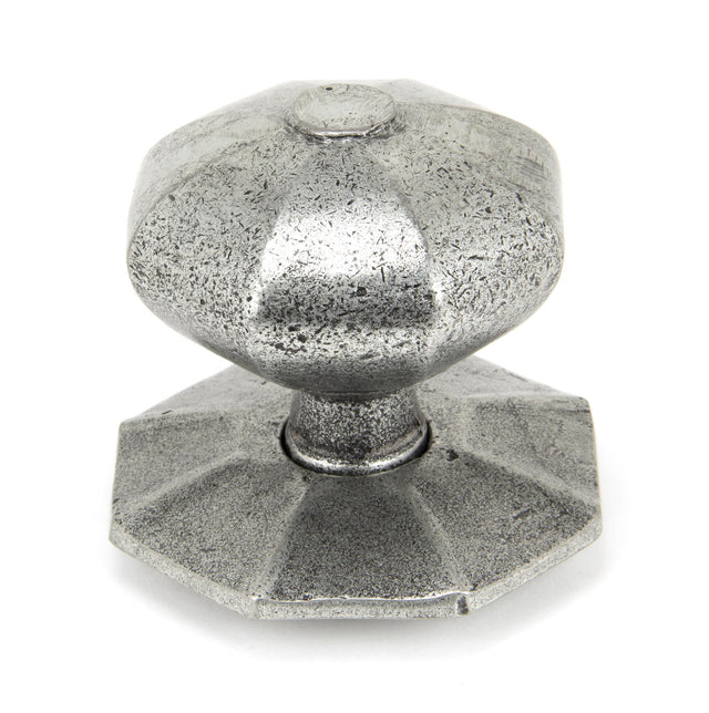 From The Anvil - Pewter Octagonal Centre Door Knob - Internal | Sku. 90383 | Trade Door Handles.