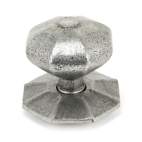 From The Anvil - Pewter Octagonal Centre Door Knob - Internal | Sku. 90383 | Trade Door Handles.