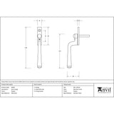 From The Anvil - Pewter Avon Espag | Sku. 90394 | Trade Door Handles.