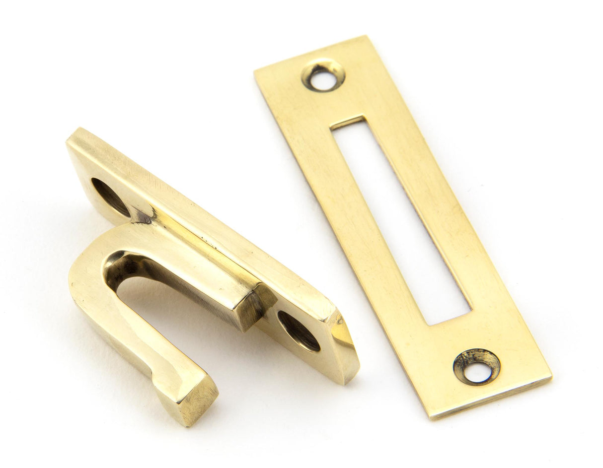 From The Anvil - Aged Brass Locking Avon Fastener | Sku. 90407 | Trade Door Handles.