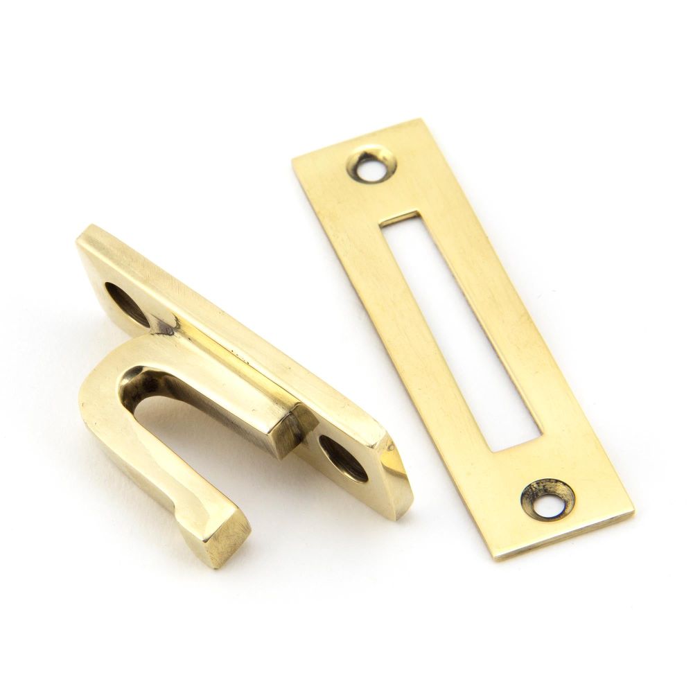 From The Anvil - Aged Brass Locking Avon Fastener | Sku. 90407 | Trade Door Handles.