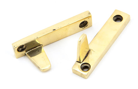 From The Anvil - Aged Brass Night-Vent Locking Avon Fastener | Sku. 90411 | Trade Door Handles.