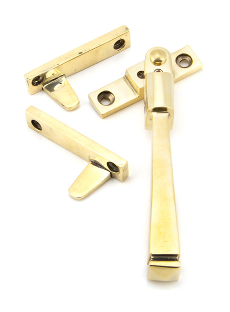 From The Anvil - Aged Brass Night-Vent Locking Avon Fastener | Sku. 90411 | Trade Door Handles.