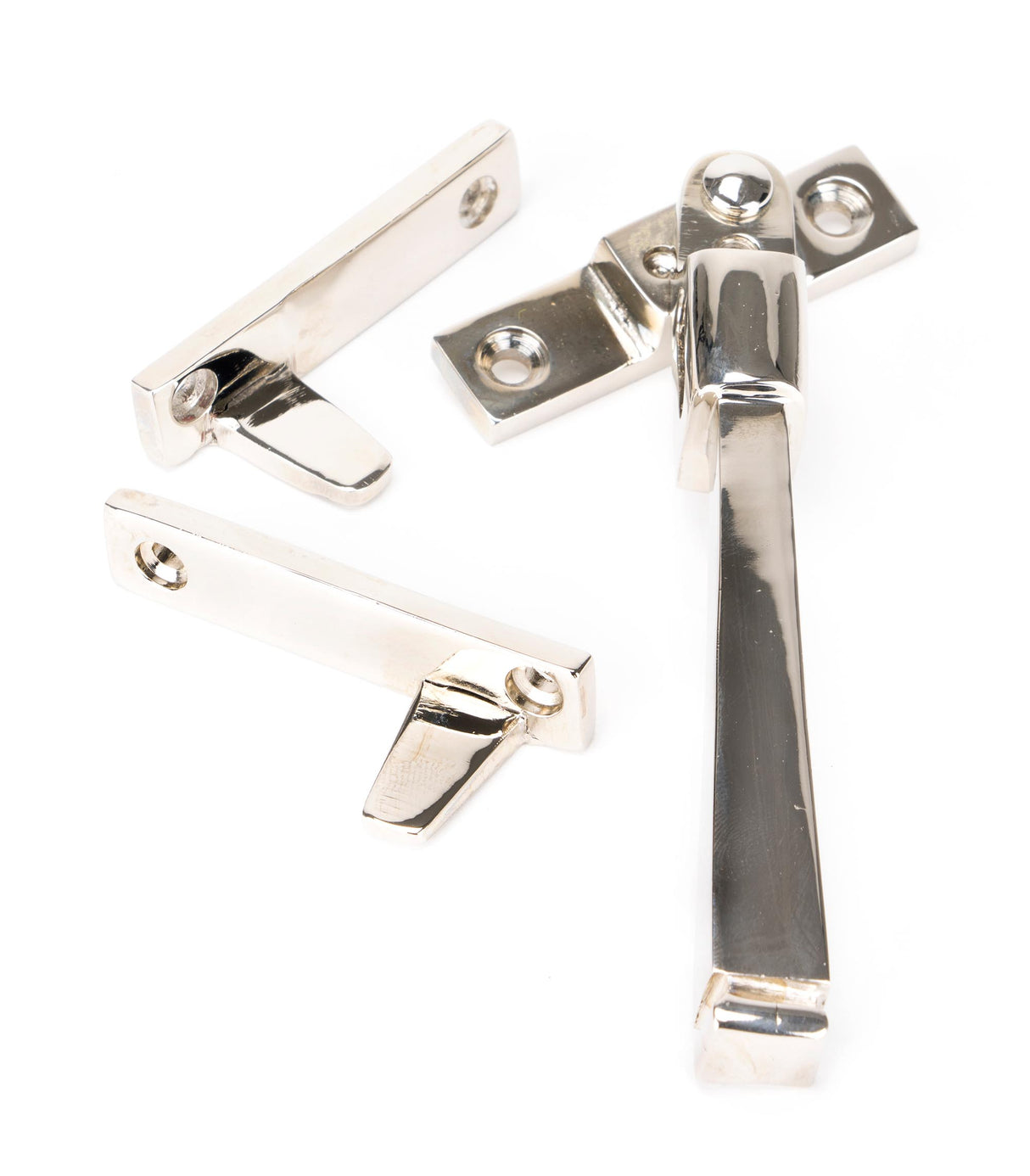 From The Anvil - Polished Nickel Night-Vent Locking Avon Fastener | Sku. 90413 | Trade Door Handles.