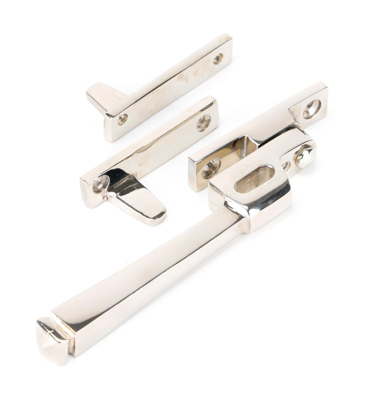 From The Anvil - Polished Nickel Night-Vent Locking Avon Fastener | Sku. 90413 | Trade Door Handles.