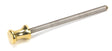 From The Anvil - Polished Brass ended SS M6 110mm Threaded Bar | Sku. 90437 | Trade Door Handles.