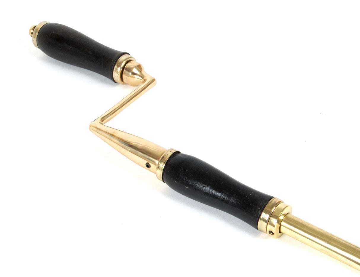 From The Anvil - Lacquered Brass 1-1.75m Telescopic Window Winder | Sku. 91024 | Trade Door Handles.