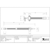 From The Anvil - Polished Chrome 12" Fanlight Screw Opener | Sku. 91027 | Trade Door Handles.
