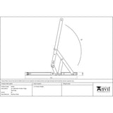 From The Anvil - SS 12" Defender Friction Hinge - Top Hung | Sku. 91032 | Trade Door Handles.