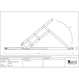 From The Anvil - SS 24" Defender Friction Hinge - Top Hung | Sku. 91035 | Trade Door Handles.