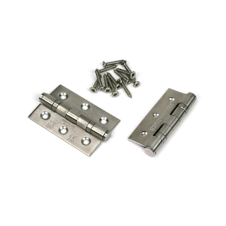 From The Anvil - Satin SS 3" Ball Bearing Butt Hinge (pair) | Sku. 91038 | Trade Door Handles.