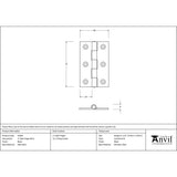 From The Anvil - Black 3" Butt Hinge (pair) | Sku. 91040 | Trade Door Handles.