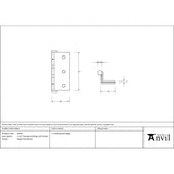 From The Anvil - Bright Zinc Plated 2Ã†€™Ãƒ€ ‚¬„¢¢‚¬Å¡¬Ãƒ€¦¡Ã†€™€š¬Ã…¡‚¬Å¡½" Stormproof Hinge 1951 (pair) | Sku. 91045 | Trade Door Handles.