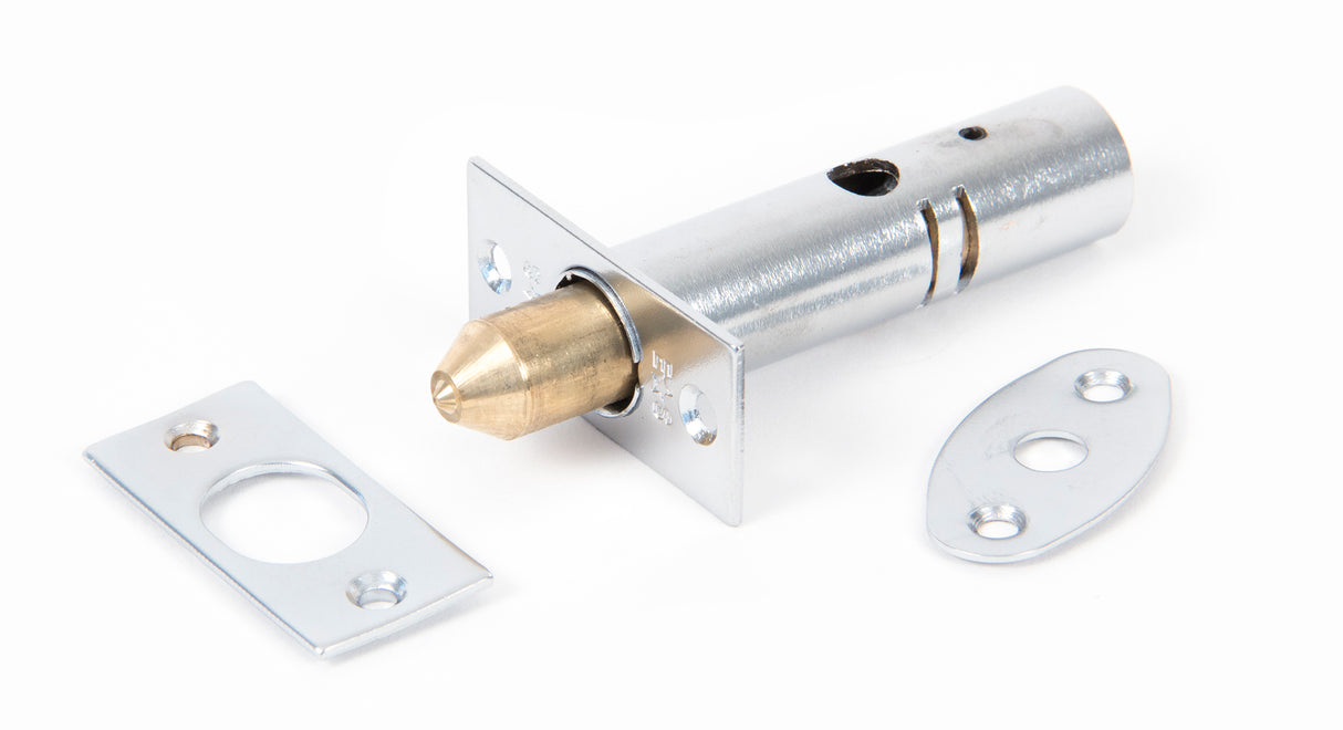 From The Anvil - Satin Chrome Security Door Bolt | Sku. 91051 | Trade Door Handles.