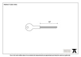 From The Anvil - Chubb Long Security Star Key | Sku. 91053 | Trade Door Handles.