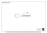 From The Anvil - Chubb Short Security Star Key | Sku. 91054 | Trade Door Handles.