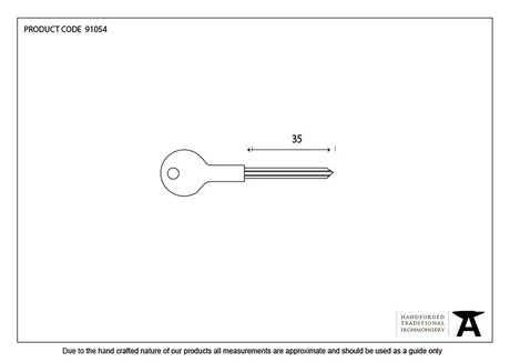 From The Anvil - Chubb Short Security Star Key | Sku. 91054 | Trade Door Handles.