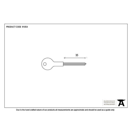 From The Anvil - Chubb Short Security Star Key | Sku. 91054 | Trade Door Handles.