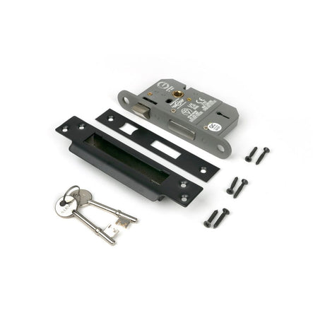 From The Anvil - Black 21/2" 5 Lever BS Sash Lock | Sku. 91055 | Trade Door Handles.