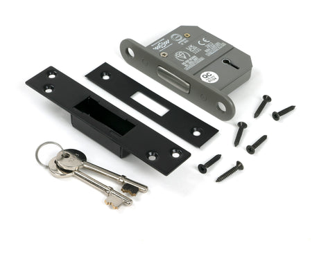 From The Anvil - Black 2½" BS 5 Lever Deadlock | Sku. 91058 | Trade Door Handles.