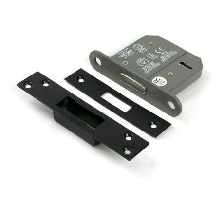 From The Anvil - Black 3" BS 5 Lever Deadlock | Sku. 91062 | Trade Door Handles.