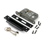From The Anvil - Black 3" 5 Lever BS Sash Lock KA | Sku. 91066 | Trade Door Handles.