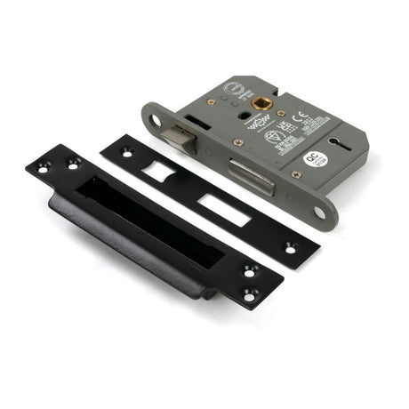 From The Anvil - Black 3" 5 Lever BS Sash Lock KA | Sku. 91066 | Trade Door Handles.