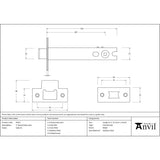 From The Anvil - SSS 5" Heavy Duty Latch | Sku. 91072 | Trade Door Handles.