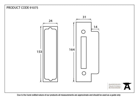 From The Anvil - SSS ½" Rebate Kit For 91074 | Sku. 91075 | Trade Door Handles.