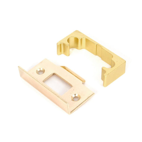 From The Anvil - Electro Brassed ½" Rebate Kit for Tubular Mortice Latch | Sku. 91076 | Trade Door Handles.