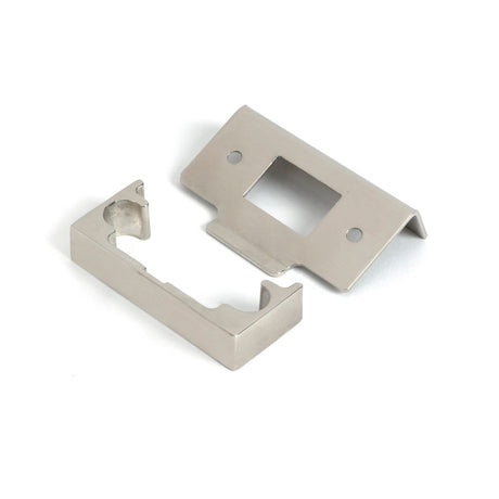 From The Anvil - Nickel ½" Rebate Kit for Tubular Mortice Latch | Sku. 91077 | Trade Door Handles.