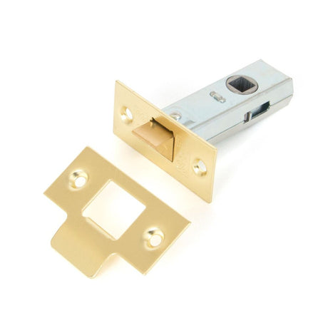 From The Anvil - Electro Brassed 2½" Tubular Mortice Latch | Sku. 91078 | Trade Door Handles.