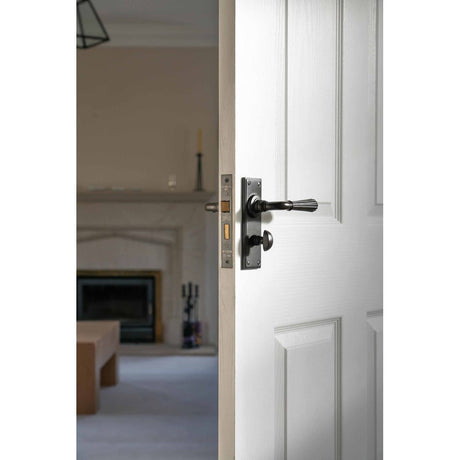 From The Anvil - Black 3" Bathroom Mortice Lock | Sku. 91085 | Trade Door Handles.