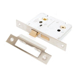 From The Anvil - Nickel 3" Bathroom Mortice Lock | Sku. 91086 | Trade Door Handles.