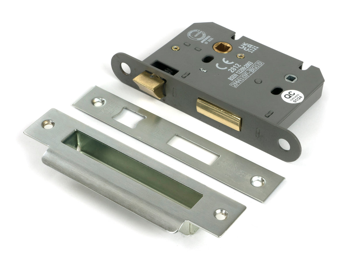 From The Anvil - SSS 3" Heavy Duty Bathroom Mortice Lock | Sku. 91087 | Trade Door Handles.