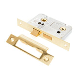 From The Anvil - Electro Brassed 2½" Bathroom Mortice Lock | Sku. 91088 | Trade Door Handles.