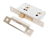 From The Anvil - Nickel 2½" Bathroom Mortice Lock | Sku. 91090 | Trade Door Handles.