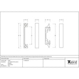 From The Anvil - Electro Brass ½" Rebate Kit for Latch and Deadbolt | Sku. 91104 | Trade Door Handles.
