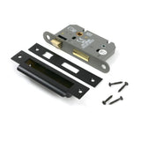 From The Anvil - Black 2½" Heavy Duty Bathroom Mortice Lock | Sku. 91107 | Trade Door Handles.