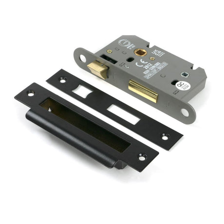 From The Anvil - Black 2½" Heavy Duty Bathroom Mortice Lock | Sku. 91107 | Trade Door Handles.