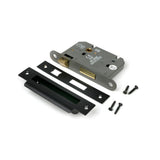 From The Anvil - Black 3" Heavy Duty Bathroom Mortice Lock | Sku. 91108 | Trade Door Handles.